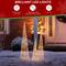 Glitzhome® Lighted Christmas Champagne Gold Cone Tree Outdoor Décor Set